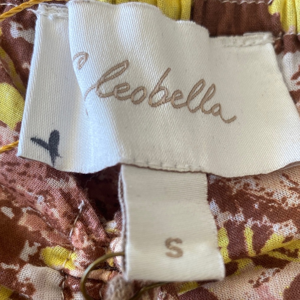 Cleobella Pink & Yellow Tiered Printed Midi Dress - Picture 8 of 13